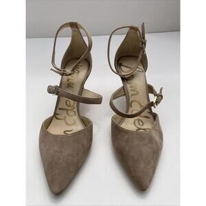 Sam Edelman Beige Sandals Heels Sz 6 Womens